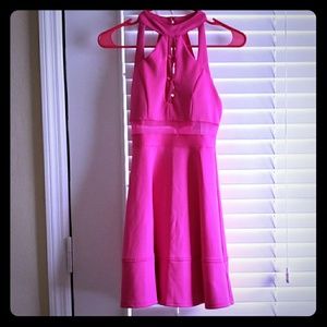 Pink summer sun dress